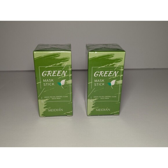 Two Green Mask Stick-Blackhead Remover, Cleansing, Oil Control, Brighten BNIB - Picture 1 of 4